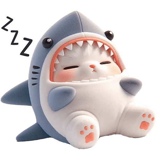 Пушистые акулы 3 emoji 😴