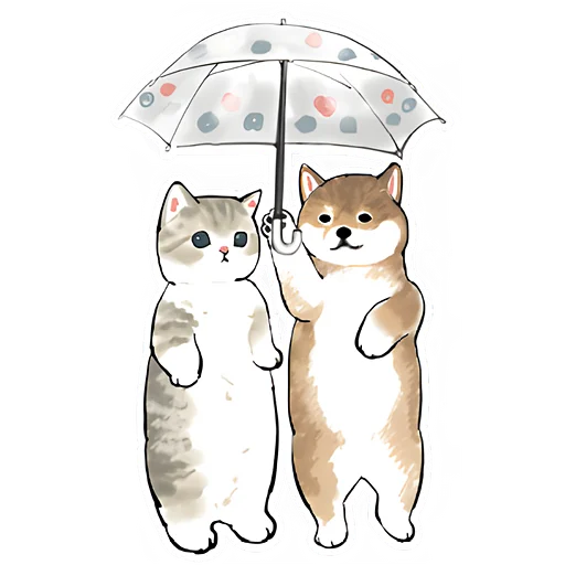 Шиба и Нян emoji ☺️