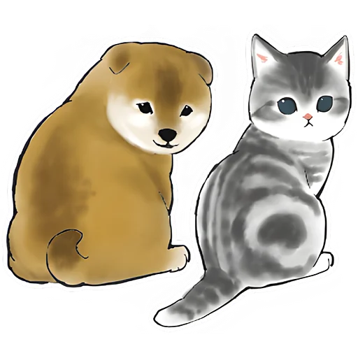 Шиба и Нян emoji 😅