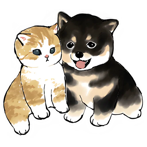 Шиба и Нян emoji 😛