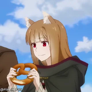 Spice and Wolf Merchant Meets the Wise Wolf emoji 😃