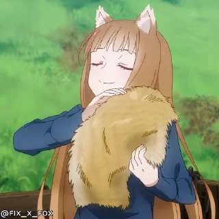 Spice and Wolf Merchant Meets the Wise Wolf emoji 🙂
