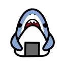 small shark emoji 🍙