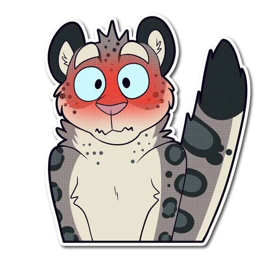Telegram Sticker «Snow Leopard» 
