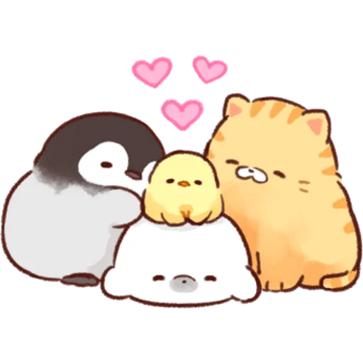 Soft and Cute Chicks Love emoji 💕