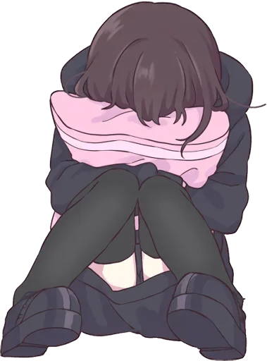 Аниме грусть | Anime sadness emoji 😣