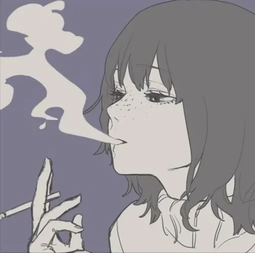 Эмодзи Аниме грусть | Anime sadness 🚬
