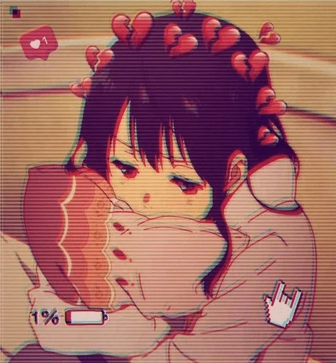 Аниме грусть | Anime sadness emoji 🔋