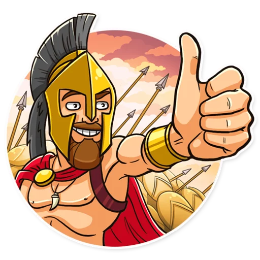 Стикер Telegram «This is Sparta!» 