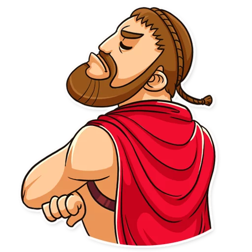 Telegram Sticker «This is Sparta!» 