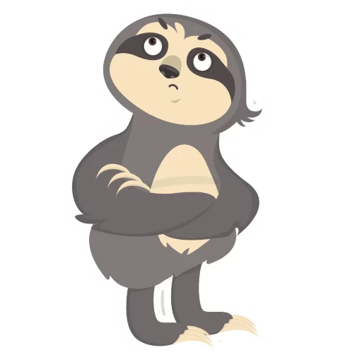 Эмодзи Lazy Sloth 😙