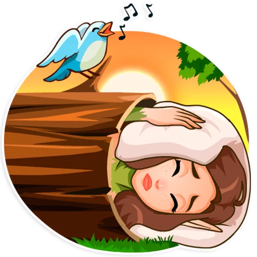 Telegram Sticker «Wood Nymph» 