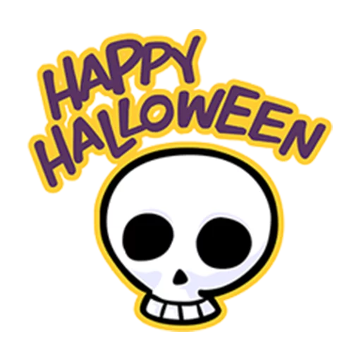 Annu Blue's Halloween Emoticons (Fia) stiker 💀