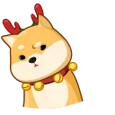 Акио помощник Санты emoji 🐶