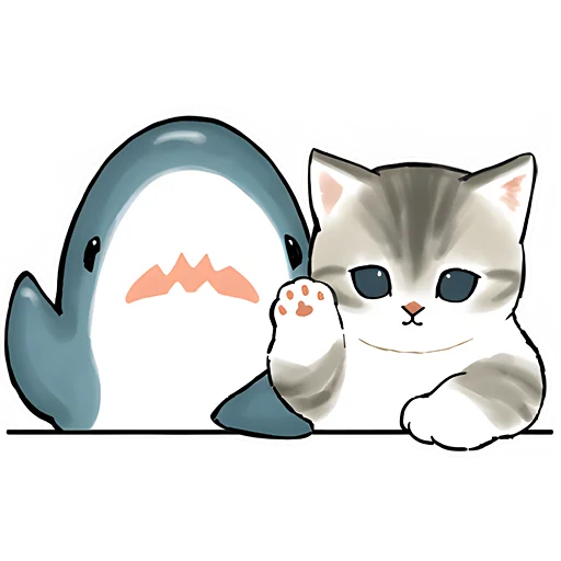 Акулы и котята 4 emoji 👋