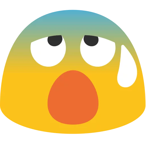 Android N Emojis emoji 😰