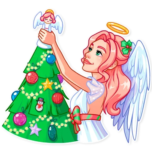Christmas Angel stiker 🎄