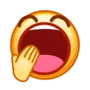 Kawaii Emoji emoji 🥱
