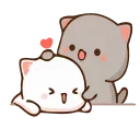 Cute Cats Peach and Goma emoji 😘