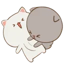 Cute Cats Peach and Goma emoji ☺️