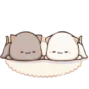 Cute Cats Peach and Goma emoji 😌