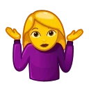 Емодзі Animated Emoji 🤷‍♀️