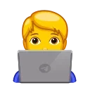Animated Emoji emoji 😰