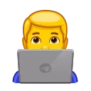 Animated Emoji emoji 😓