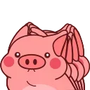 Animated Pig Valera ( , ) stiker 🌈