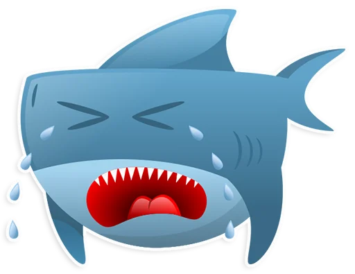 AntiLand Shark sticker 😭