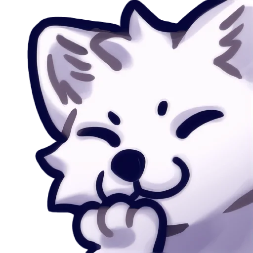 Arctic Fox emoji 🤭