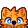 Arctic Fox emoji 🟠