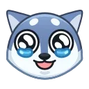 Wolf Awoo Emoji sticker 🥹