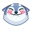 Wolf Awoo Emoji sticker ☺️