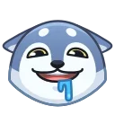 Wolf Awoo Emoji sticker 🤤