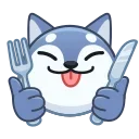 Wolf Awoo Emoji sticker 🍽