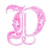 Емодзі телеграм Pink Glitter Alphabet