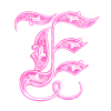Эмодзи телеграм Pink Glitter Alphabet