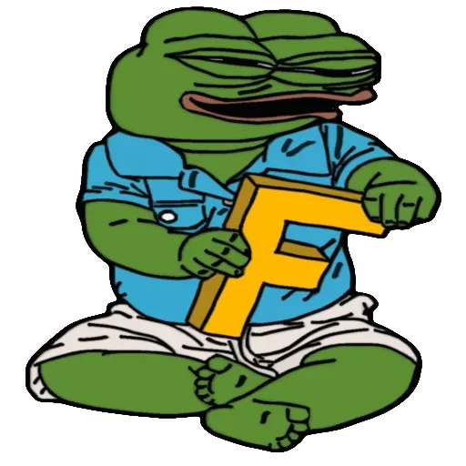 Alphabet with Pepe stiker 🐸