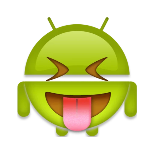 android robot emoji sticker 😝