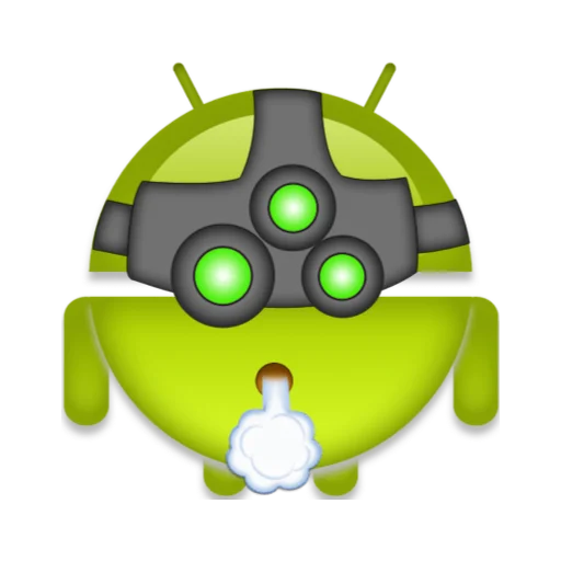 android robot emoji naljepnica 💨