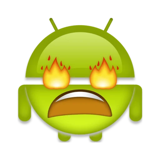 android robot emoji naljepnica 🔥