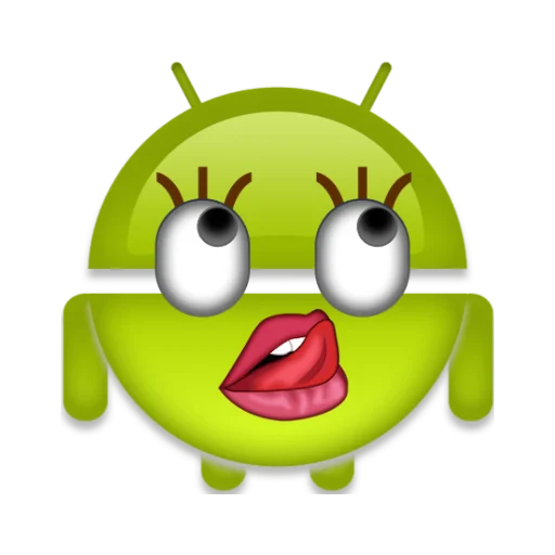 android robot emoji sticker 👄