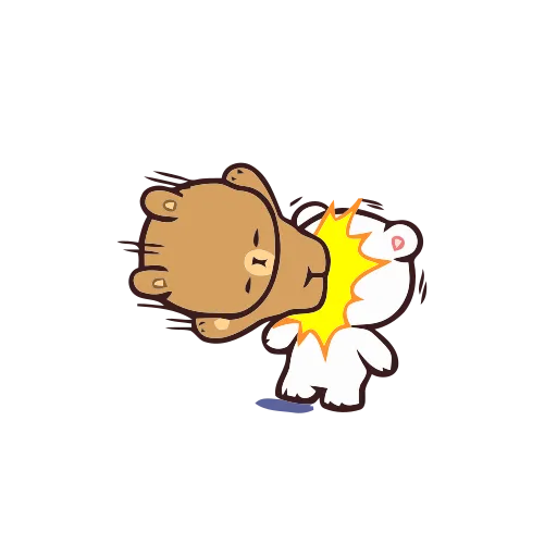Animated: Milk and Mocha Bears #2 stiker 👊