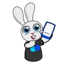 Animated Rabbit stiker 😊