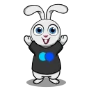 Animated Rabbit naljepnica 😊