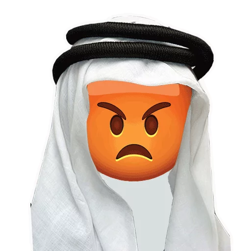 Arabic Emoticons naljepnica 😡