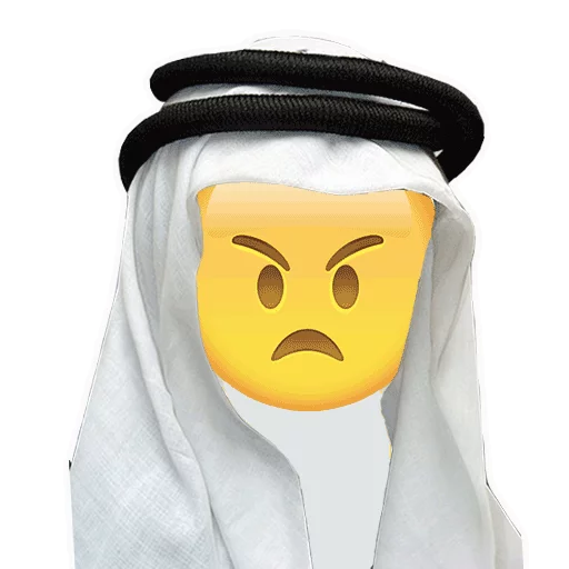 Arabic Emoticons stiker 😠
