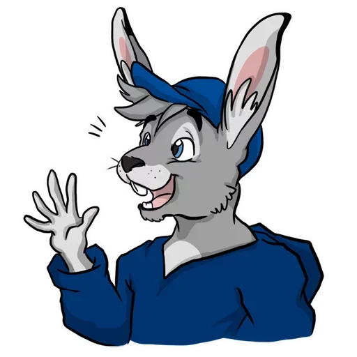 Bad Bunny Boy sticker ✋