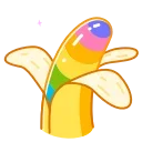 Емодзі Banana 🌈